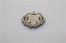 1908 North Middlesex Golf Club Fuller Cup Winner's 4th Round Medal F.R. M DePaula Sterling Silver Medal