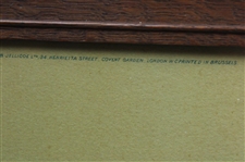 c.1909 'Bunkered' Original Chromolithograph by John Hassall - Framed