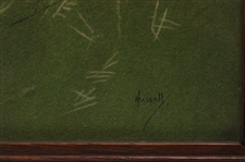 c.1909 'Bunkered' Original Chromolithograph by John Hassall - Framed