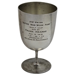 C.B. Macdonald Presented 1918 National Golf Links War Fund Tiffany Sterling Silver Trophy Cup 