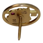 Augusta National Golf Club 10k Gold w/Ruby Employee Pin in Box