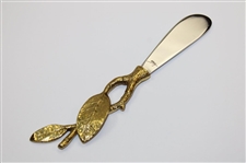 Augusta National Golf Club Exclusive Flowering Peach Marble Serving Platter w/Knife in Box by Artist Michael Aram