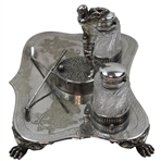 Circa 1900 Figural Golfer Inkstand