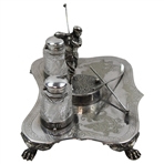 Circa 1900 Figural Golfer Inkstand