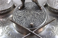 Circa 1900 Figural Golfer Inkstand