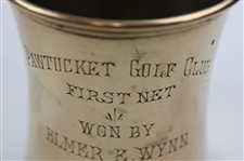 1911 Pawtucket Golf Club Antler Trophy Stein Won by Elmer E. Wynn
