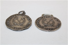 Two (2) 1904 Greater Boston Interscholastic Golf Association Medals 