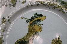 Pair Of Royal Doulton “Picturesque Scenes” Series Golfer Plates