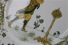 Pair Of Royal Doulton “Picturesque Scenes” Series Golfer Plates