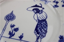 Pair Of Royal Doulton “Picturesque Scenes” Series Golfer Plates