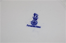 Pair Of Royal Doulton “Picturesque Scenes” Series Golfer Plates