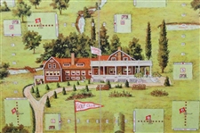Home Golf Parlor Game With Game Board And Pieces