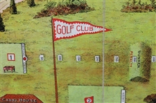 Home Golf Parlor Game With Game Board And Pieces