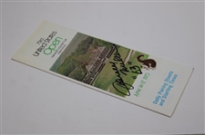 Johnny Miller Signed 1973 USA Open at Oakmont Pairing Sheet JSA ALOA
