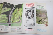 Johnny Miller Signed 1973 USA Open at Oakmont Pairing Sheet JSA ALOA