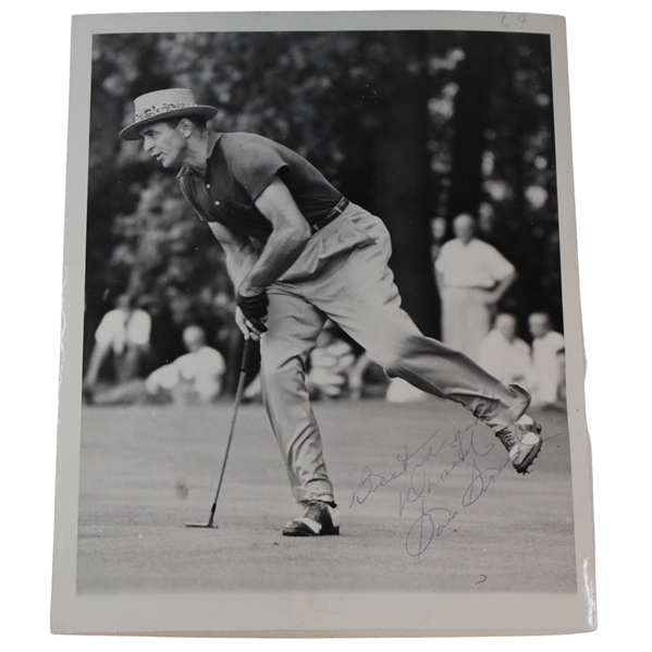 Sam Snead Signed 1949 Tam O Shanter Press Photo JSA ALOA