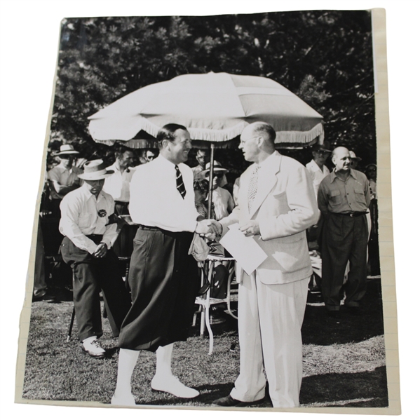 Original Photo of Bobby Locke at a Golf Tournament Removed From His Personal Scrapbook