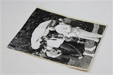 Original Photo of Bobby Locke at a Golf Tournament Removed From His Personal Scrapbook