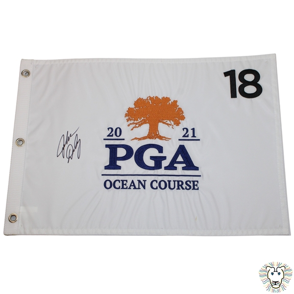 John Daly Signed 2021 PGA Championship at Kiawah Island Embroidered Flag JSA ALOA