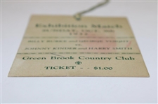 1932 Billy Burke & George Voight vs. Johnny Kinder & Harry Smith Exhibition Ticket