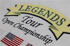 Tom Watson Signed Legends Tour Championship Embroidered Flag JSA ALOA