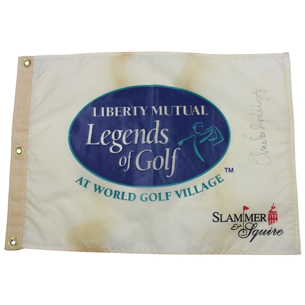 Chi Chi Rodriguez Signed Liberty Mutual Legends of Golf Screen Flag JSA ALOA