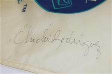 Chi Chi Rodriguez Signed Liberty Mutual Legends of Golf Screen Flag JSA ALOA