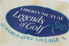 Chi Chi Rodriguez Signed Liberty Mutual Legends of Golf Screen Flag JSA ALOA