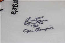 Bill Rogers Signed Royal St. Georges Embroidered Flag w/1981 Open Champion' JSA ALOA