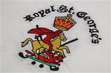 Bill Rogers Signed Royal St. Georges Embroidered Flag w/1981 Open Champion' JSA ALOA