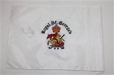 Bill Rogers Signed Royal St. Georges Embroidered Flag w/1981 Open Champion' JSA ALOA