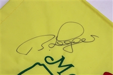 Bernhard Langer Signed Undated Masters Embroidered Flag JSA ALOA