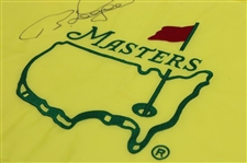 Bernhard Langer Signed Undated Masters Embroidered Flag JSA ALOA