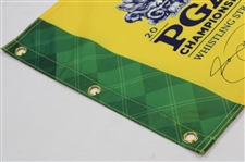 Jason Day Signed 2015 PGA at Whistling Straights Yellow Screen Flag JSA ALOA