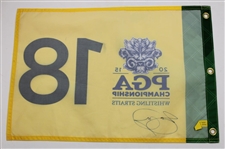 Jason Day Signed 2015 PGA at Whistling Straights Yellow Screen Flag JSA ALOA