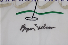 Byron Nelson Signed 2000 US Senior Open at Saucon Valley Embroidered Flag JSA ALOA