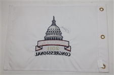 Rory McIlroy Signed 2011 US Open Congressional Embroidered Flag JSA ALOA