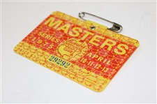 1975 Masters Tournament SERIES Badge #29292 - Jack Nicklaus Winner