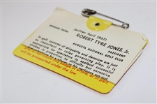 1975 Masters Tournament SERIES Badge #29292 - Jack Nicklaus Winner
