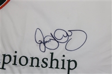 Rory McIlroy Signed 2012 PGA at Kiawah Ocean Course Embroidered White Flag JSA ALOA