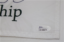 Rory McIlroy Signed 2012 PGA at Kiawah Ocean Course Embroidered White Flag JSA ALOA
