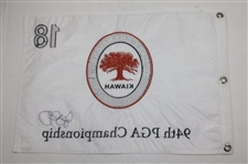 Rory McIlroy Signed 2012 PGA at Kiawah Ocean Course Embroidered White Flag JSA ALOA