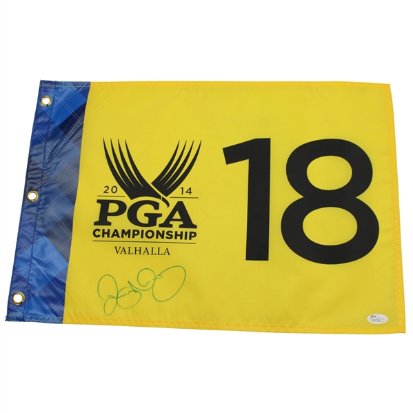 Rory McIlroy Signed 2014 PGA Championship at Valhalla Flag JSA ALOA