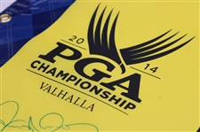 Rory McIlroy Signed 2014 PGA Championship at Valhalla Flag JSA ALOA