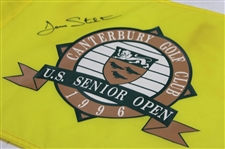 Dave Stockton Signed 1996 US Senior Open at Caterbury Screen Flag JSA ALOA