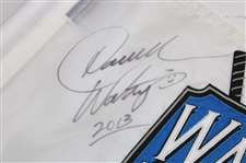 Multi Signed 2013 Waltrip Brothers Charity Championship Embroidered Flag JSA ALOA