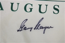 Gary Player Signed 1988 US Senior Open at Medinah Screen Flag JSA ALOA