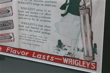 Vintage Wrigley's Gum Advertisement - Framed