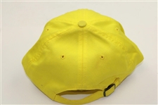 Shaun Micheel Signed Masters Yellow Litter Caddy Hat JSA ALOA