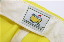 Shaun Micheel Signed Masters Yellow Litter Caddy Hat JSA ALOA